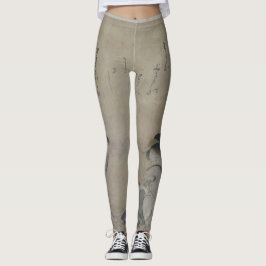 DRIE DRIE GEDROONDE VROUWEN MET DRUKTE Leggings