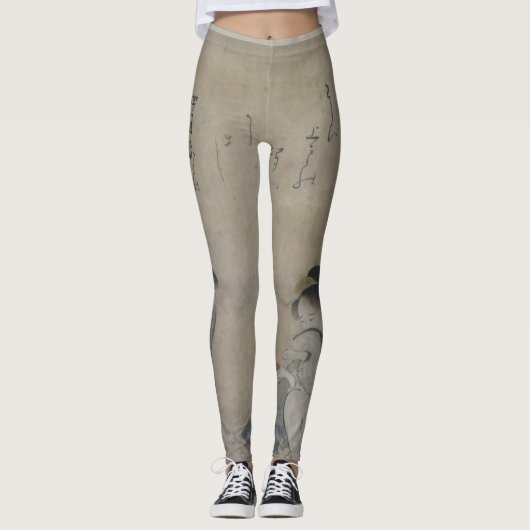 DRIE DRIE GEDROONDE VROUWEN MET DRUKTE Leggings (Voorkant)