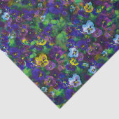 Drie driekleurige viooltjes tissuepapier (Detail)