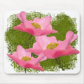 Drie drijvende roze oppies muismat (Voorkant)