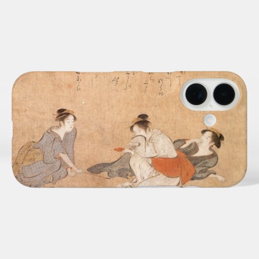 Drie Dronken Vrouwen Japanse Kunst Torii Kiyonaga Case-Mate iPhone Case (Achterkant (horizontaal))
