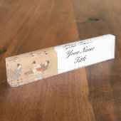 Drie Dronken Vrouwen Naam Bord Custom Japanese Art Naambordje (Zijkant)