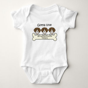 Drie Duitse Shorthaired Pointers Romper