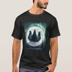 Drie duiven huilen naar de maan parodie 3 Wolf Mo T-shirt