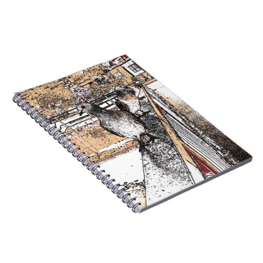 Drie duiven notitieboek (Rechterzijde)