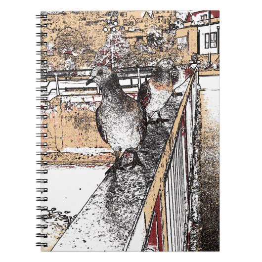 Drie duiven notitieboek (Voorkant)