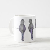 Drie duivenhandboeken koffiemok (Voorkant links)