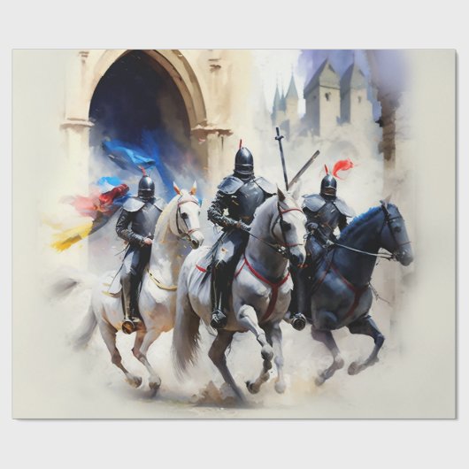 Drie duizend ride uit - de quest cadeaupapier (Vlak)