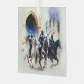 Drie duizend ride uit - de quest glas ornament (Voorkant links)