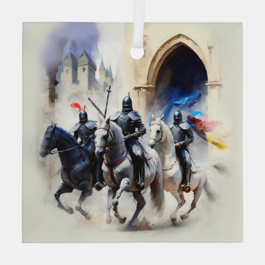 Drie duizend ride uit - de quest glas ornament (Achterkant)