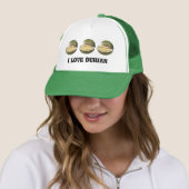 Drie Durian fruit groen Trucker Pet (In situ)