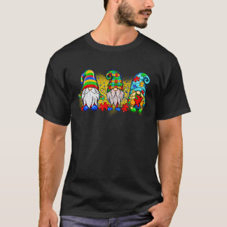 Drie Dwergen Autisme Bewustzijn Maand Steun Puzzel T-shirt