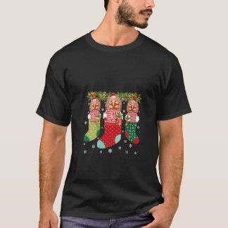 Drie Echidna in Sokken Grappig Lelijk Kerstzweet T-shirt