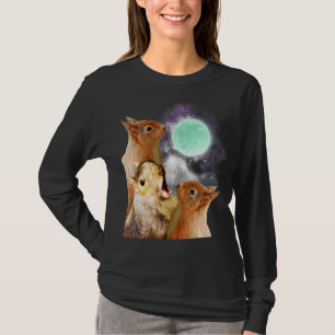 Drie eekhoornmaan t-shirt