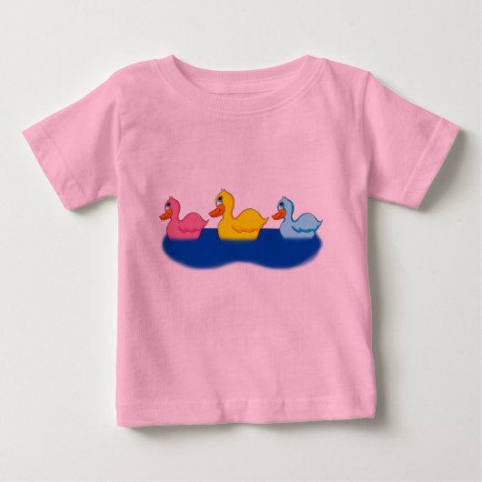 Drie Eenden Peuter Ruffle T-shirt (Voorkant)