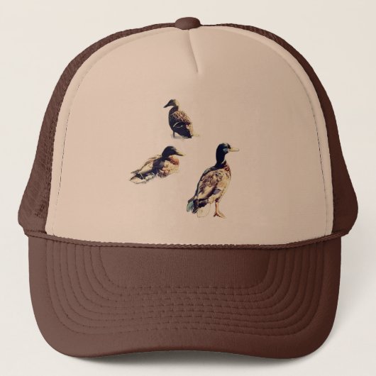 Drie eenden trucker pet (Voorkant)