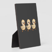 Drie eendjes lopen achter elkaar – Schattig Fotoplaat (Zijkant)
