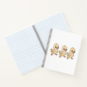 Drie eendjes lopen achter elkaar – Schattig Notitieboek (Binnen)