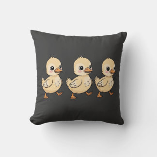 Drie eendjes lopen in een rij – Schattig Kussen