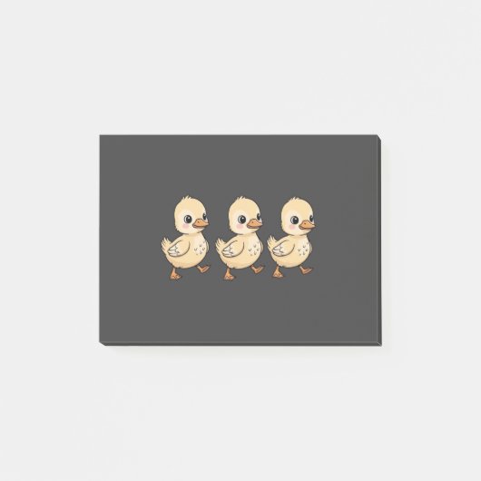 Drie eendjes lopen in een rij – Schattig Post-it® Notes (Voorkant)