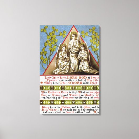 Drie-eenheid in eenheid canvas afdruk (Voorkant)
