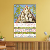 Drie-eenheid in eenheid canvas afdruk (Insitu (Woonkamer))