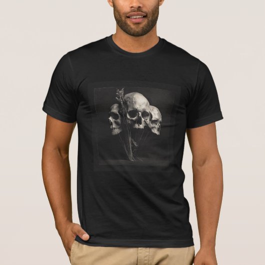 Drie-eenheid van As & Botten – Gotische Fijne Kuns T-shirt (Voorkant)