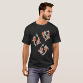 Drie-eenheid van Koi Vissen T-shirt (Voorkant volledig)
