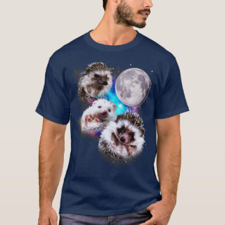 Drie egels huilen bij de maan t-shirt