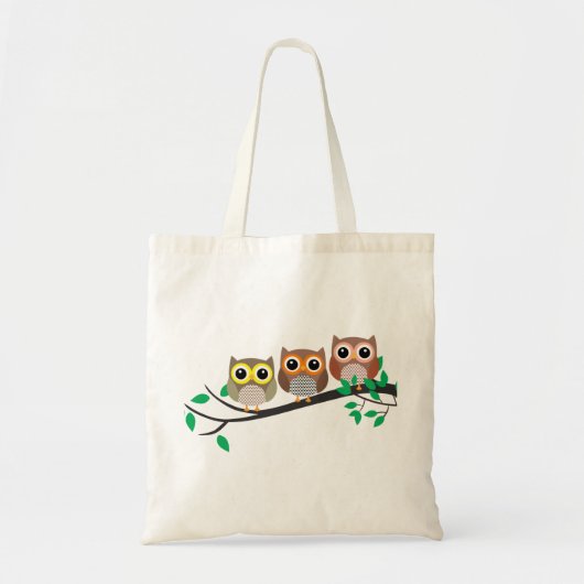 Drie Eigenaars op een schattige tekening van de Bo Tote Bag (Voorkant)