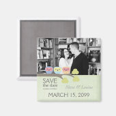 Drie Eigenaars Weddenschap sparen de Datum Magnet  (Voorkant / Achterkant)