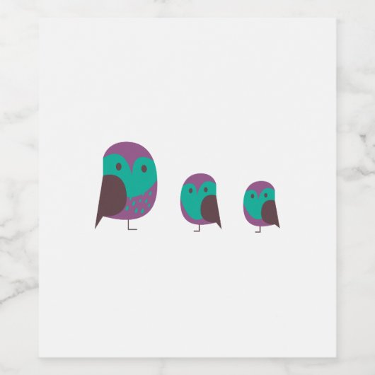 Drie Eigenaars Wijn Etiket (Enkel label)