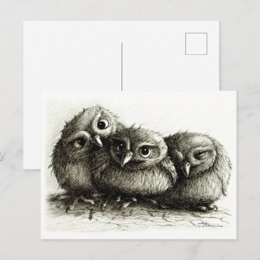 Drie Eigenaars - Young en Cute Briefkaart (Voorkant / Achterkant)