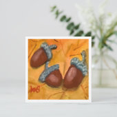 Drie eikels kaart (Staand voorkant)