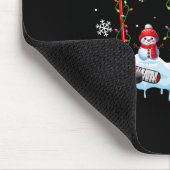 Drie Elf Santa Rendier Hockey Uitrustingen Xmas Pl Muismat (Hoek)
