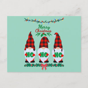 Drie elfen wensen u een vrolijk kerstfeest briefkaart