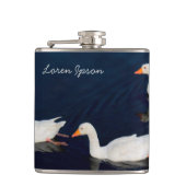 Drie Emden Geese Heupfles (Voorkant)