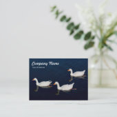 Drie Emden Geese Visitekaartje (Staand voorkant)