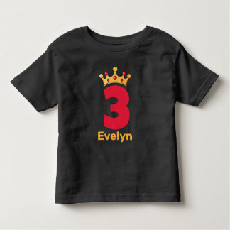 Drie en een Crown-Toddler T-Shirt