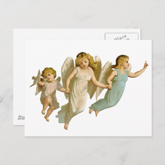 Drie engelen briefkaart (Voorkant / Achterkant)