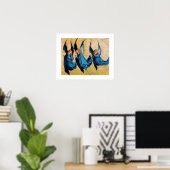 DRIE ENGELEN IN BLAUW POSTER (Thuiskantoor)