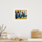 DRIE ENGELEN IN BLAUW POSTER (Keuken)