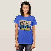 DRIE ENGELEN IN BLAUW T-SHIRT (Voorkant volledig)