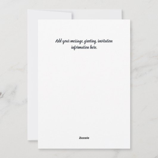 Drie engelen Koor Kerstkaart (Achterkant)