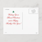 DRIE ENGELEN MET BABY JEZUS GOUD FEESTDAGENKAART (Achterkant)