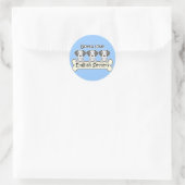 Drie Engelse setters Ronde Sticker (Tas)