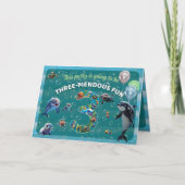 Drie-enorme partij gevouwen horizontale uitnodigin (Voorkant)