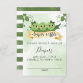 Drie erwten in een Kaart met luierspoel invoegen (Voorkant / Achterkant)