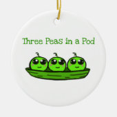 Drie erwten in Pod Triplet Ornament Shower Gift (Voorkant)