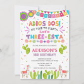 Drie Esta Birthday Uitnodiging (Voorkant)